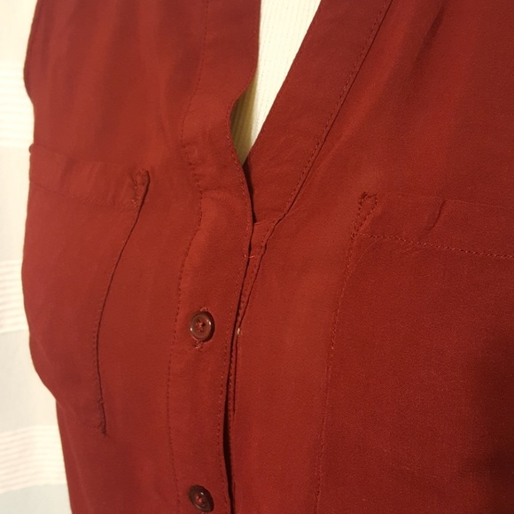 Maroon button up tunic - Picture 2 of 3